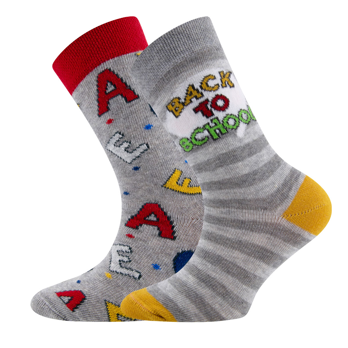 Socken 2er Pack Back to School/Buchstaben