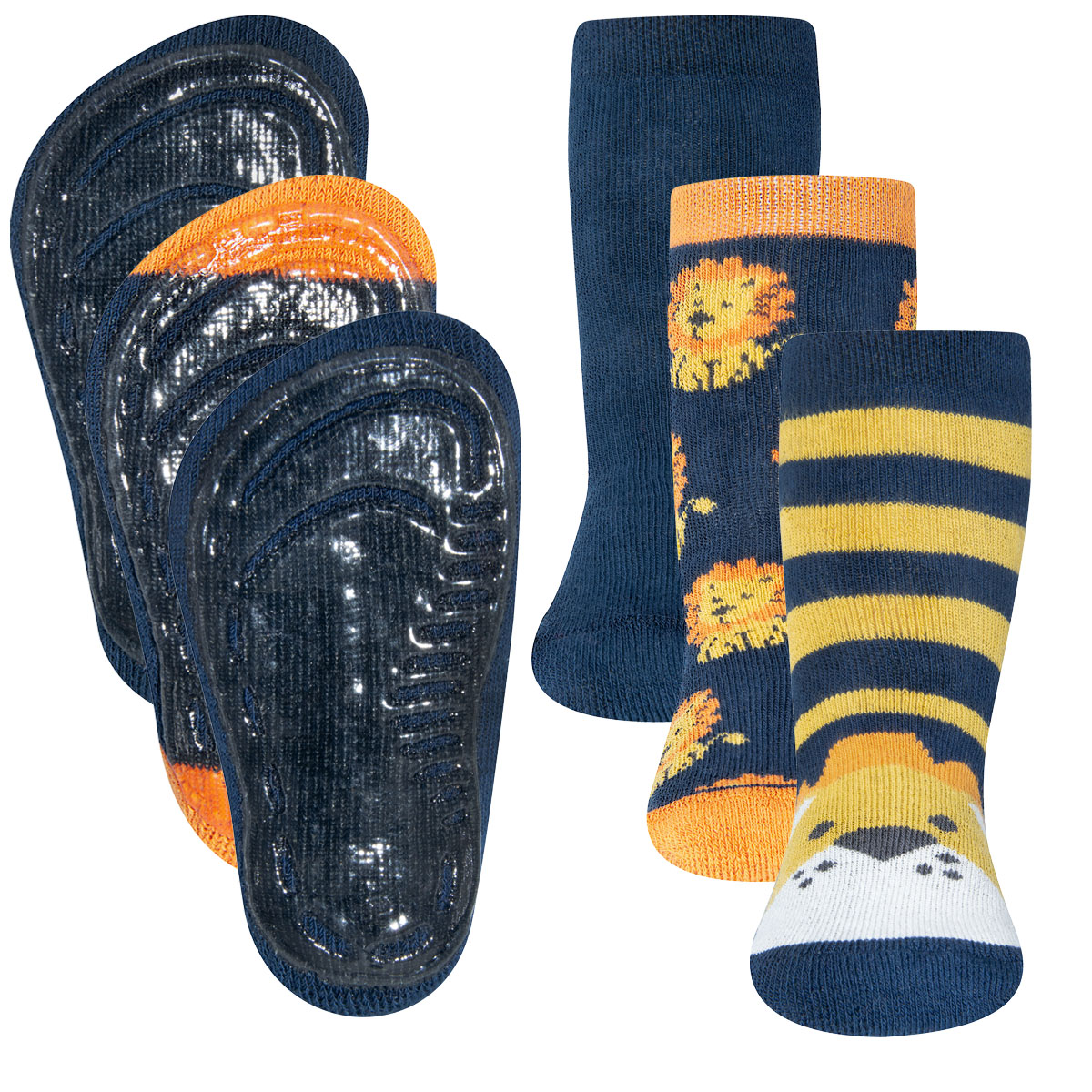 Stoppersocken SoftStep 3er Pack Löwe