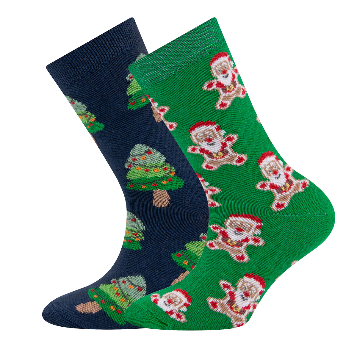 Socken 2er Pack Nikolaus/Tannenbaum