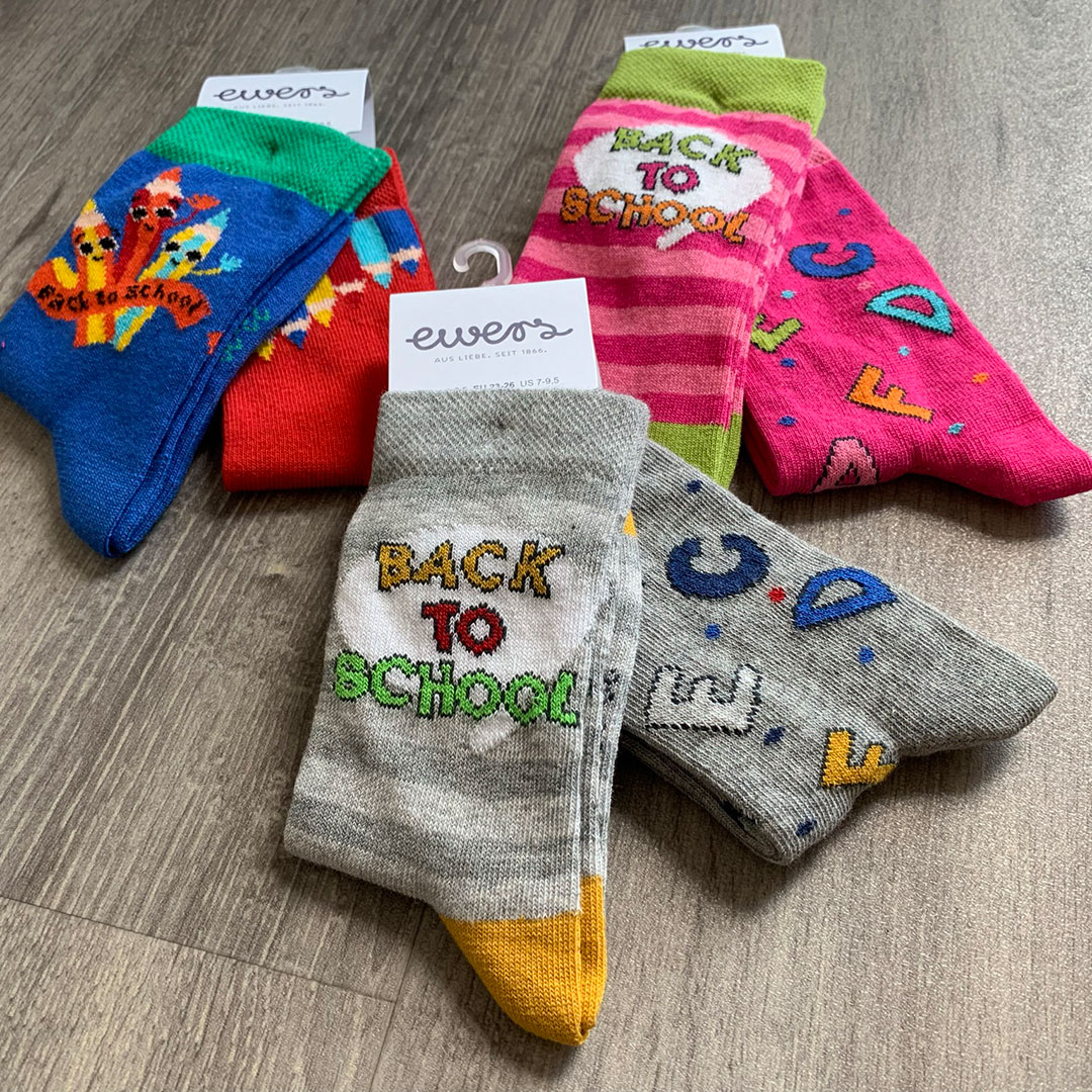 Socken 2er Pack Back to School/Buchstaben