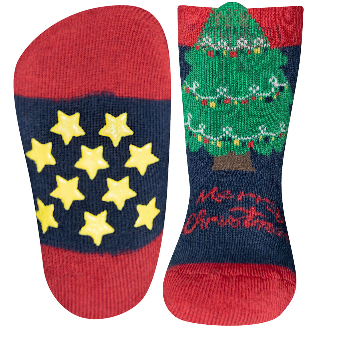 Stoppersocken Tannenbaum/Merry Christmas