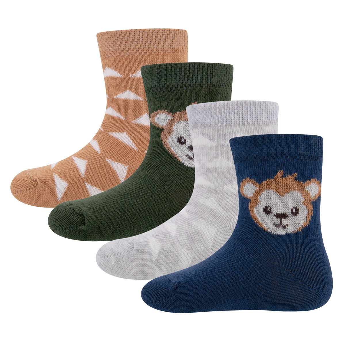 Socken 4er Pack Äffchen