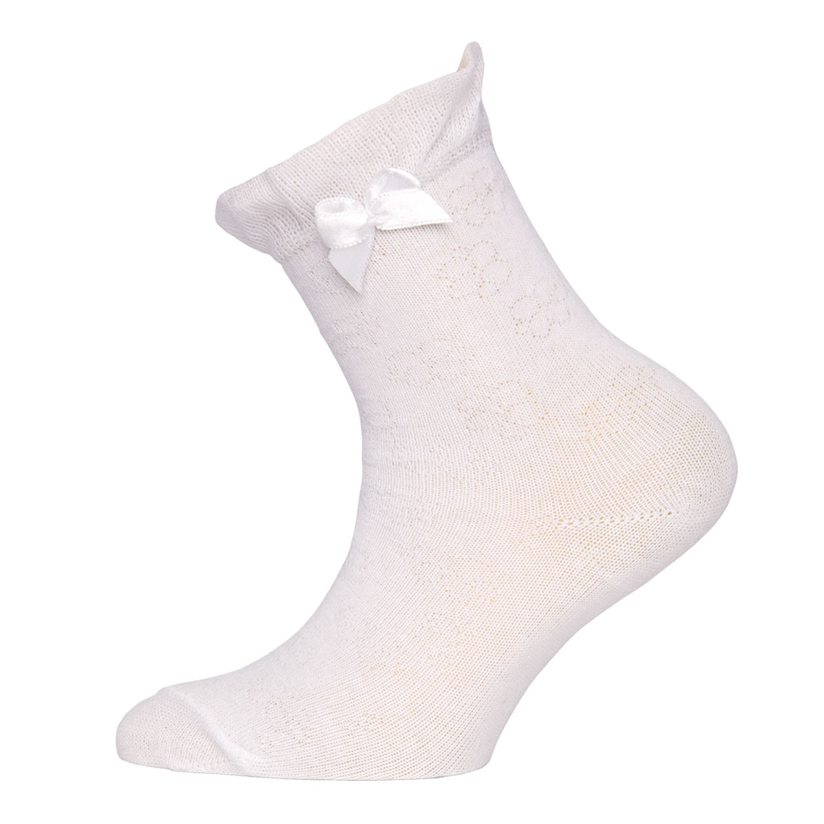 Socken Filet mit Schleife